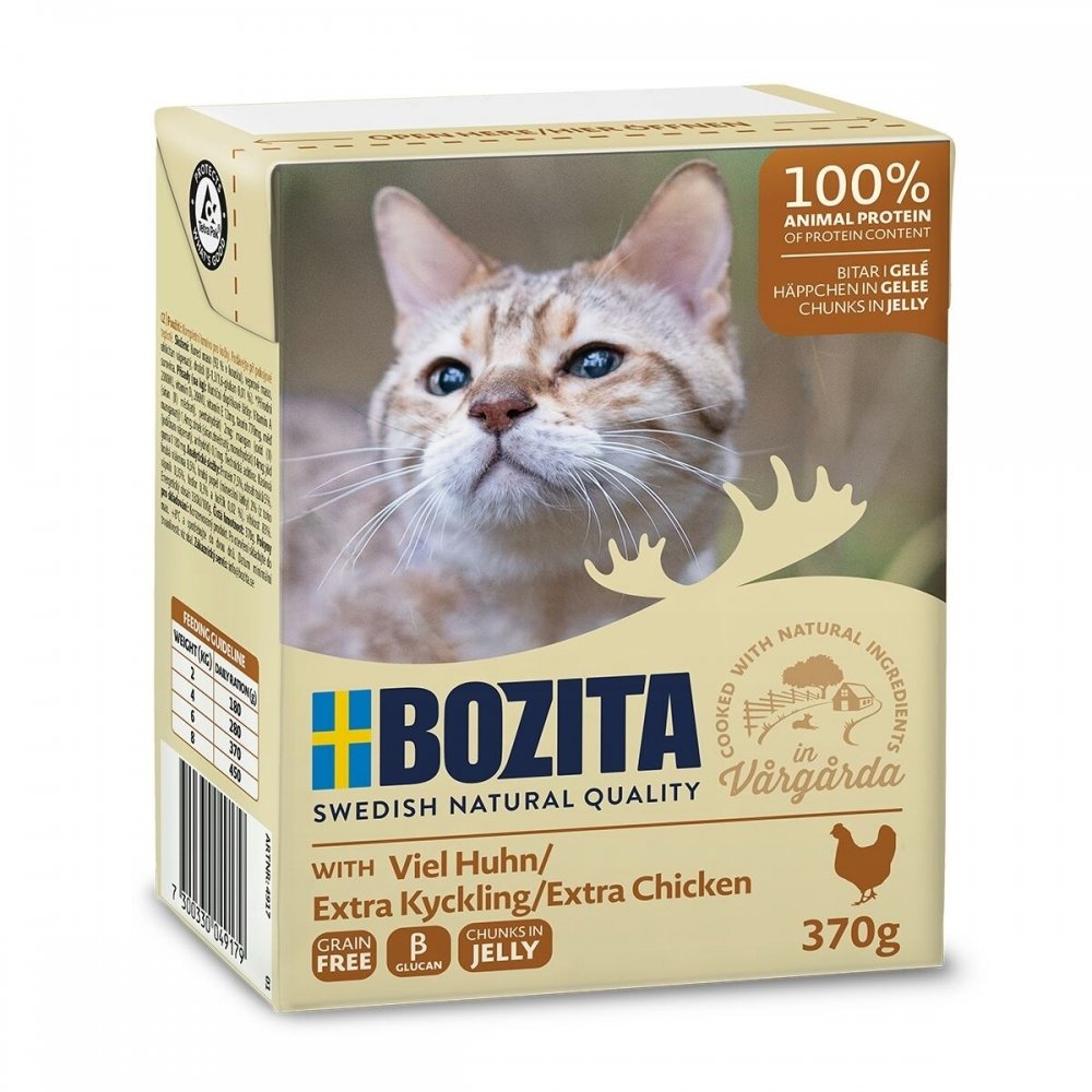 Läs mer om Bozita Bitar i Gelé Extra Kyckling 370 g