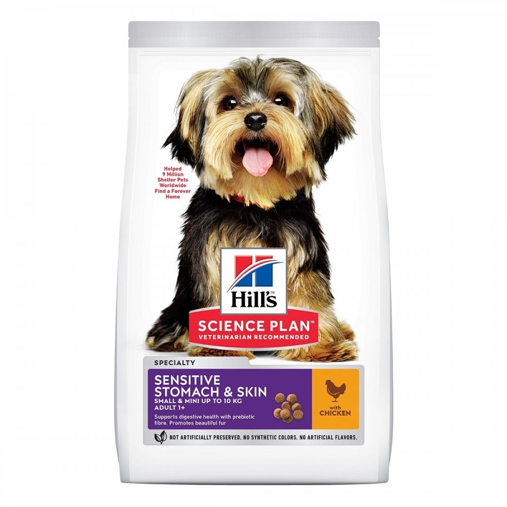 Läs mer om Hills Science Plan Dog Adult Small & Mini Sensitive Stomach & Skin Chicken (6 kg)