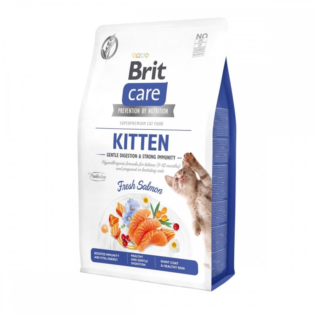 Läs mer om Brit Care Grain Free Kitten Gentle Digestion & Strong Immunity Fresh Salmon (2 kg)