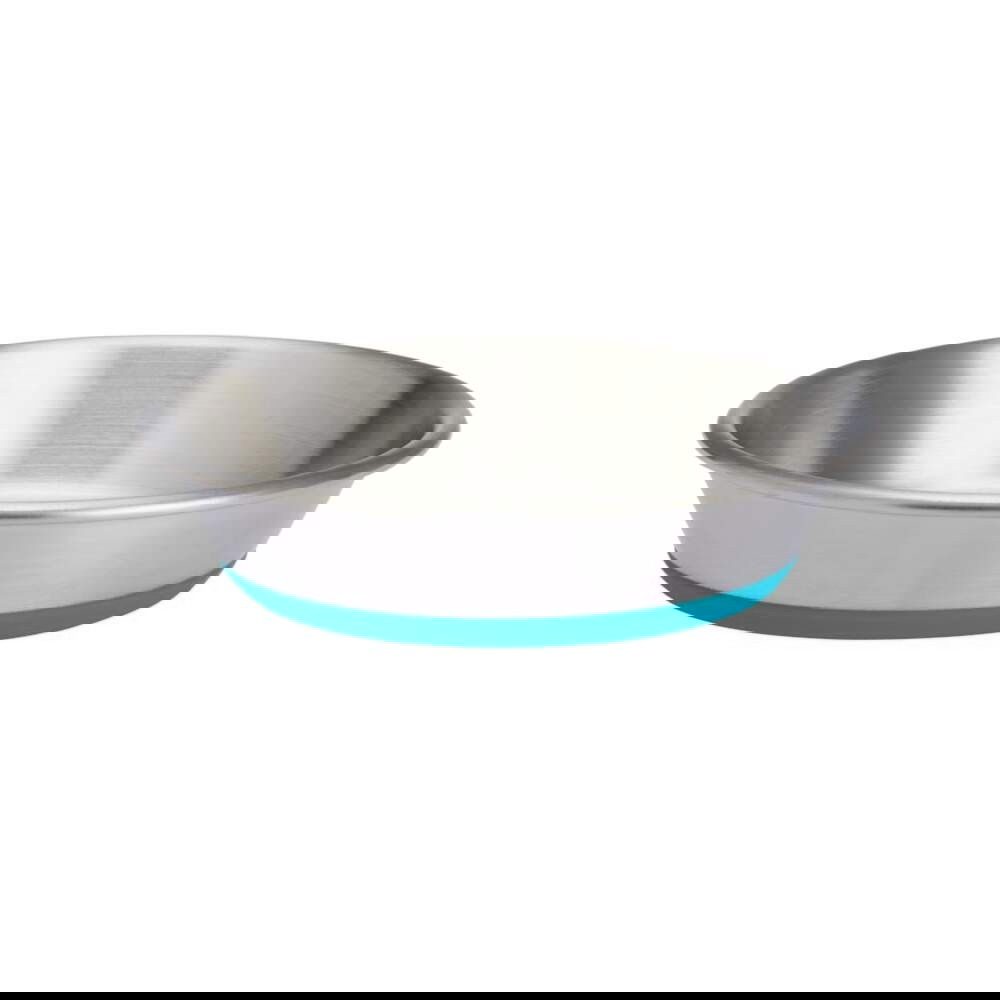 Basic Plain Rostfri Skål med Silikonbotten 200 ml (Turkos)