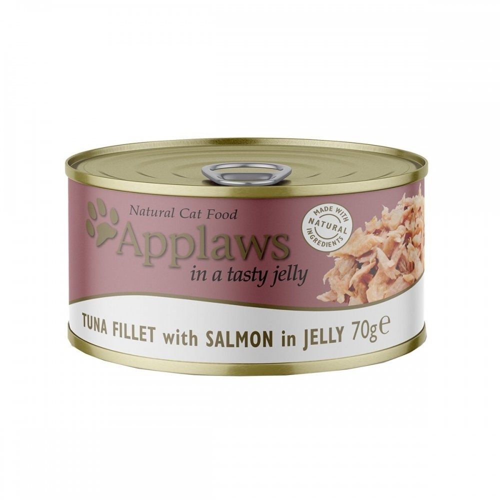 Läs mer om Applaws Tuna Fillet with Salmon in Jelly 70 g
