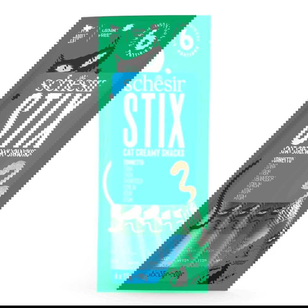 Schesir Cat Treat STIX Tuna 6 x 15 g