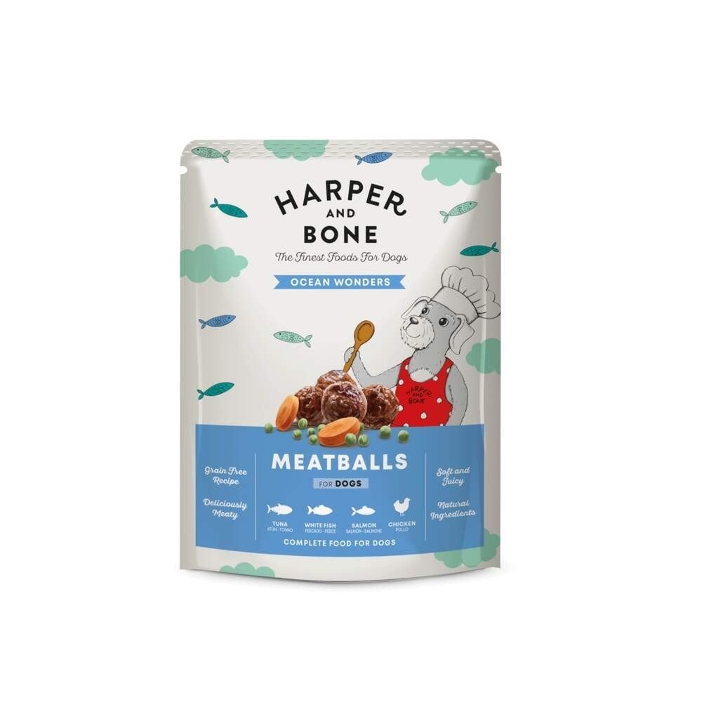 Läs mer om Harper&Bone Dog Adult Meatballs Ocean Wonders 300 g