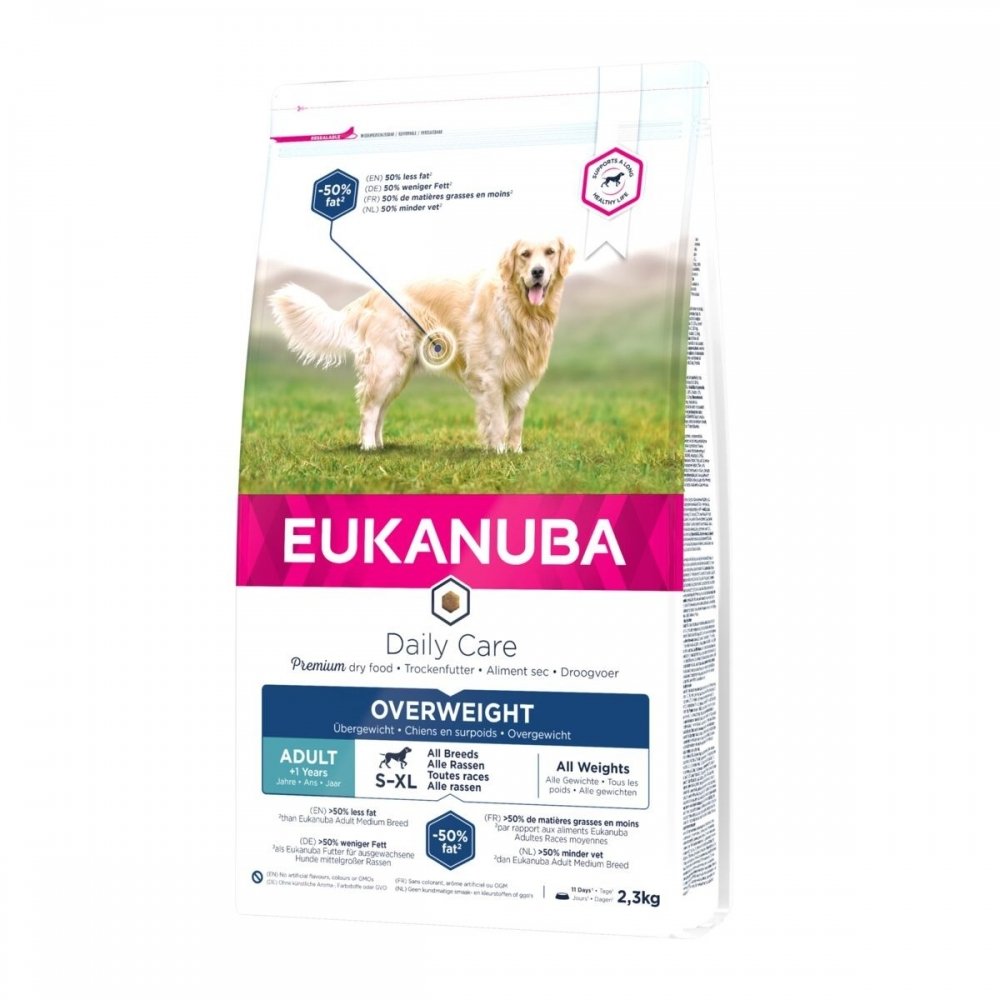 Läs mer om Eukanuba Dog Daily Care Adult Overweight All Breeds (2,3 kg)