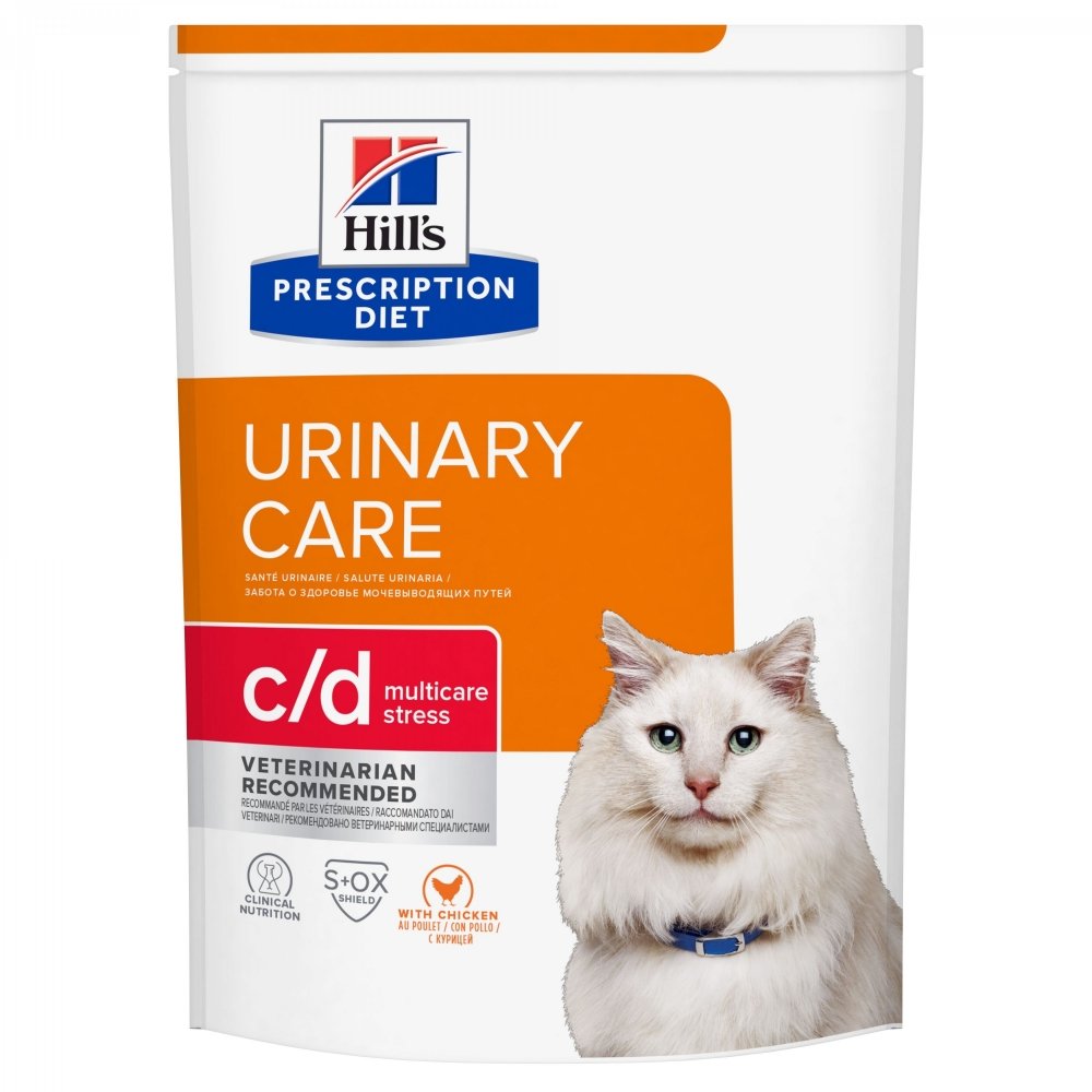 Läs mer om Hills Prescription Diet Feline c/d Urinary Care Multicare Stress Chicken (8 kg)