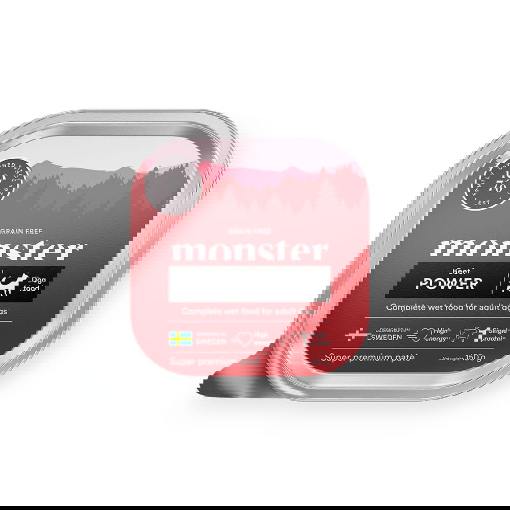 Monster Dog Power Beef Paté 150g
