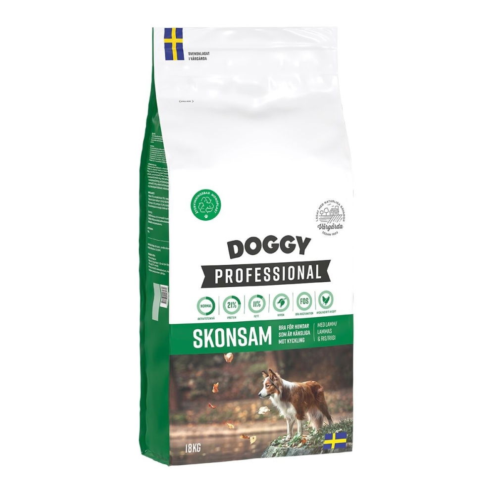 Läs mer om Doggy Professional Skonsam (18 kg)