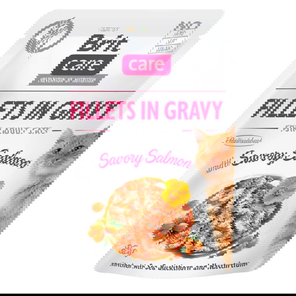 Produktfoto för Brit Care Cat Adult Lax i Sås 85 g