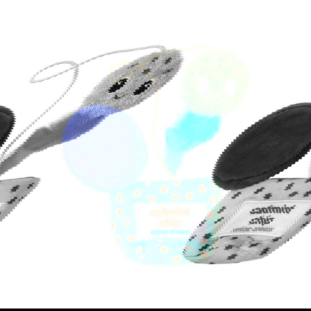 Quirky Kitty Hide-a-Toy Kattleksak Glasskula med Kattmynta