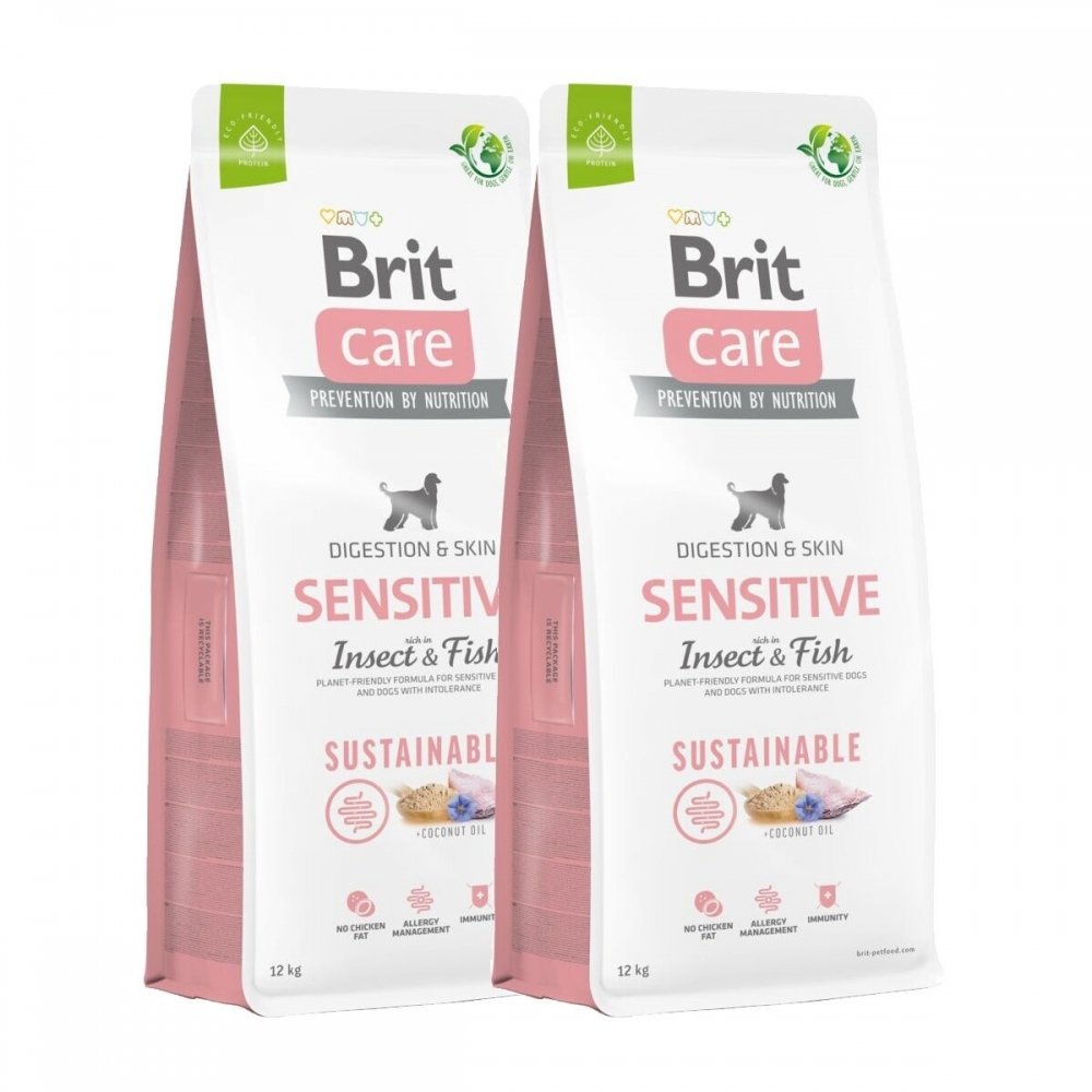 Brit Care Dog Adult Sensitive Sustainable Insect & Fish 2×12 kg