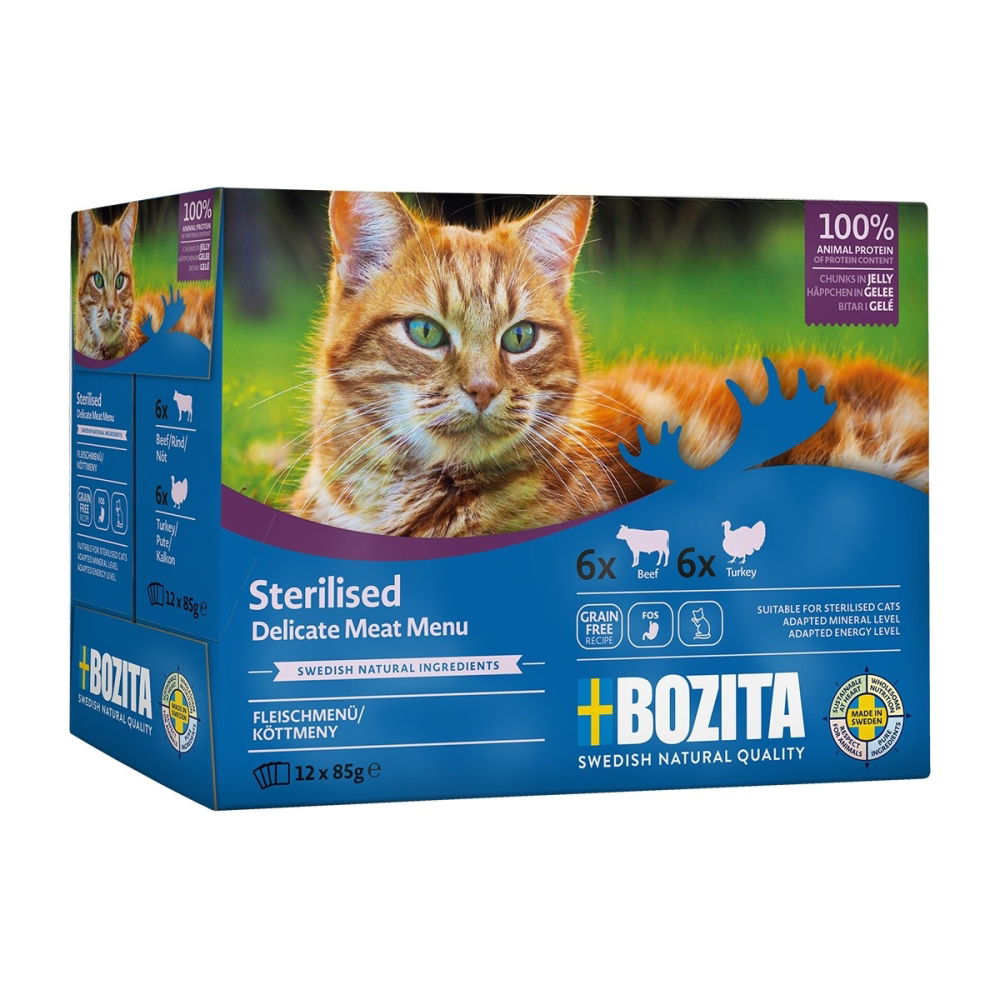 Bozita Indoor & Sterilised Multibox i Gelé 12×85 g