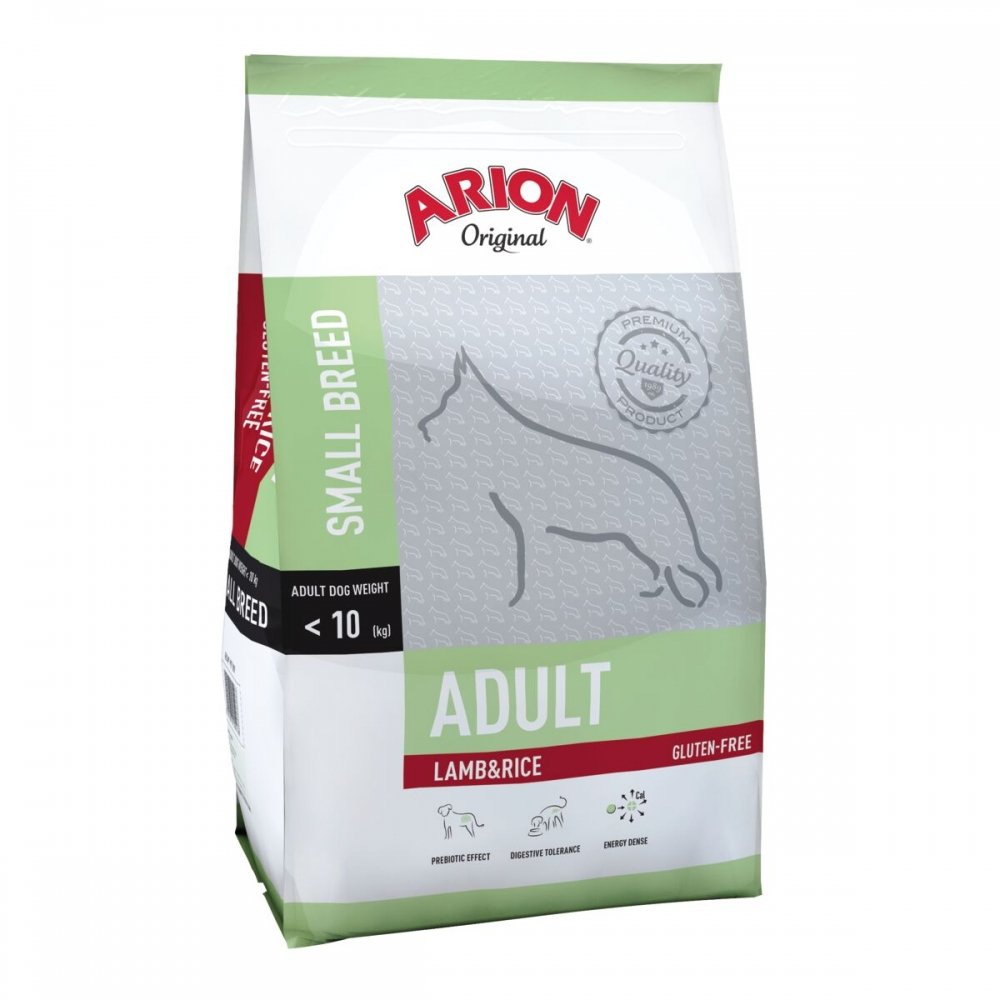 Läs mer om Arion Dog Adult Small Breed Lamb & Rice (7,5 kg)