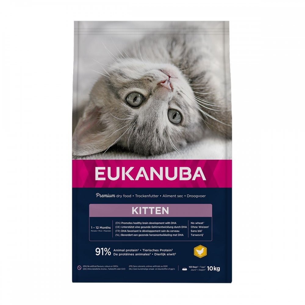 Läs mer om Eukanuba Kitten Healthy Start Chicken (10 kg)