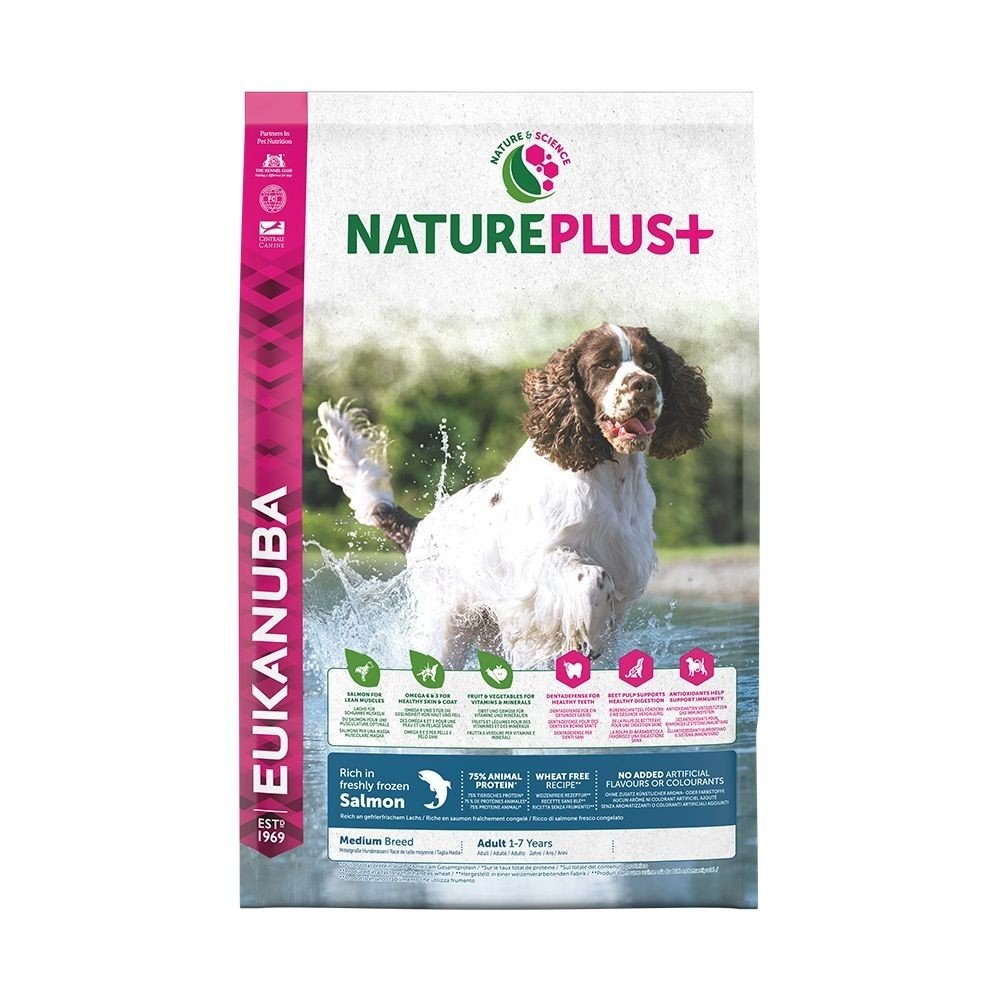 Eukanuba Nature Plus+ Adult Medium Salmon (23 kg)