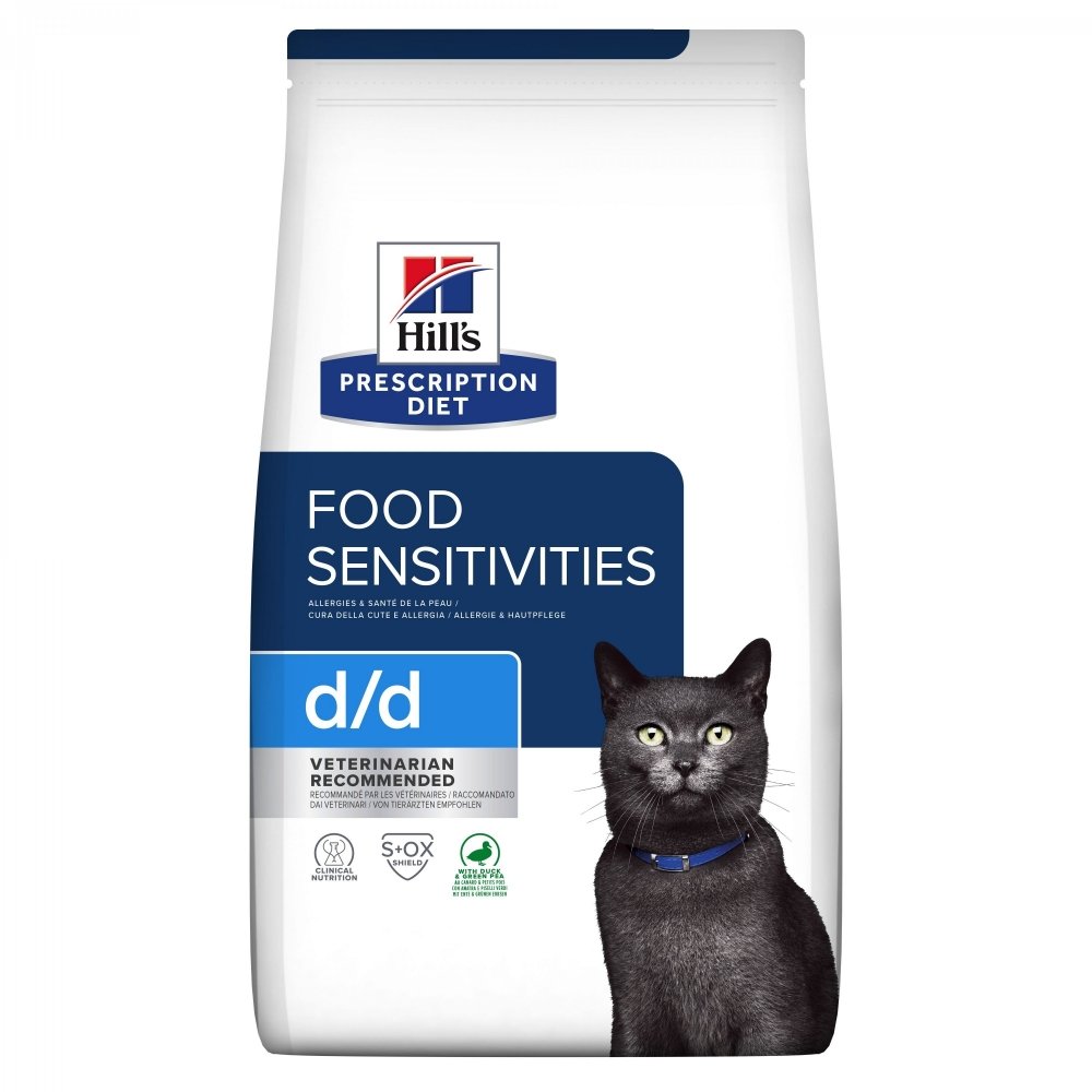 Läs mer om Hill’s Prescription Diet Feline d/d Food Sensitivities Duck & Green Peas (1,5 kg)