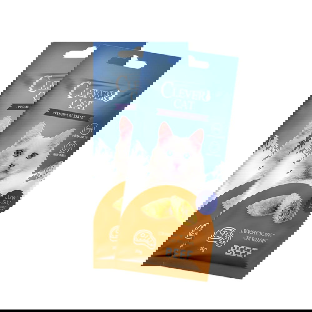 Clever Cat Pillows Kattgodis Biff 30 g