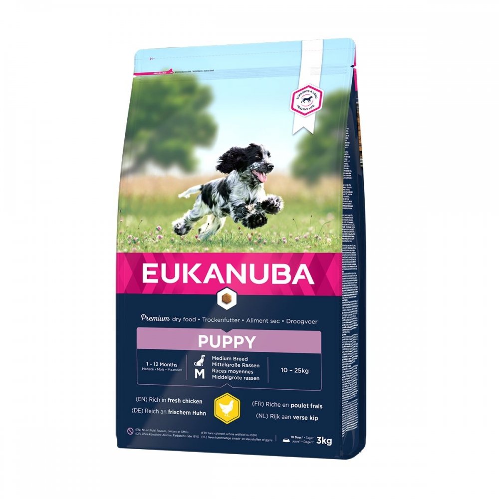 Läs mer om Eukanuba Puppy Medium Breed (3 kg)