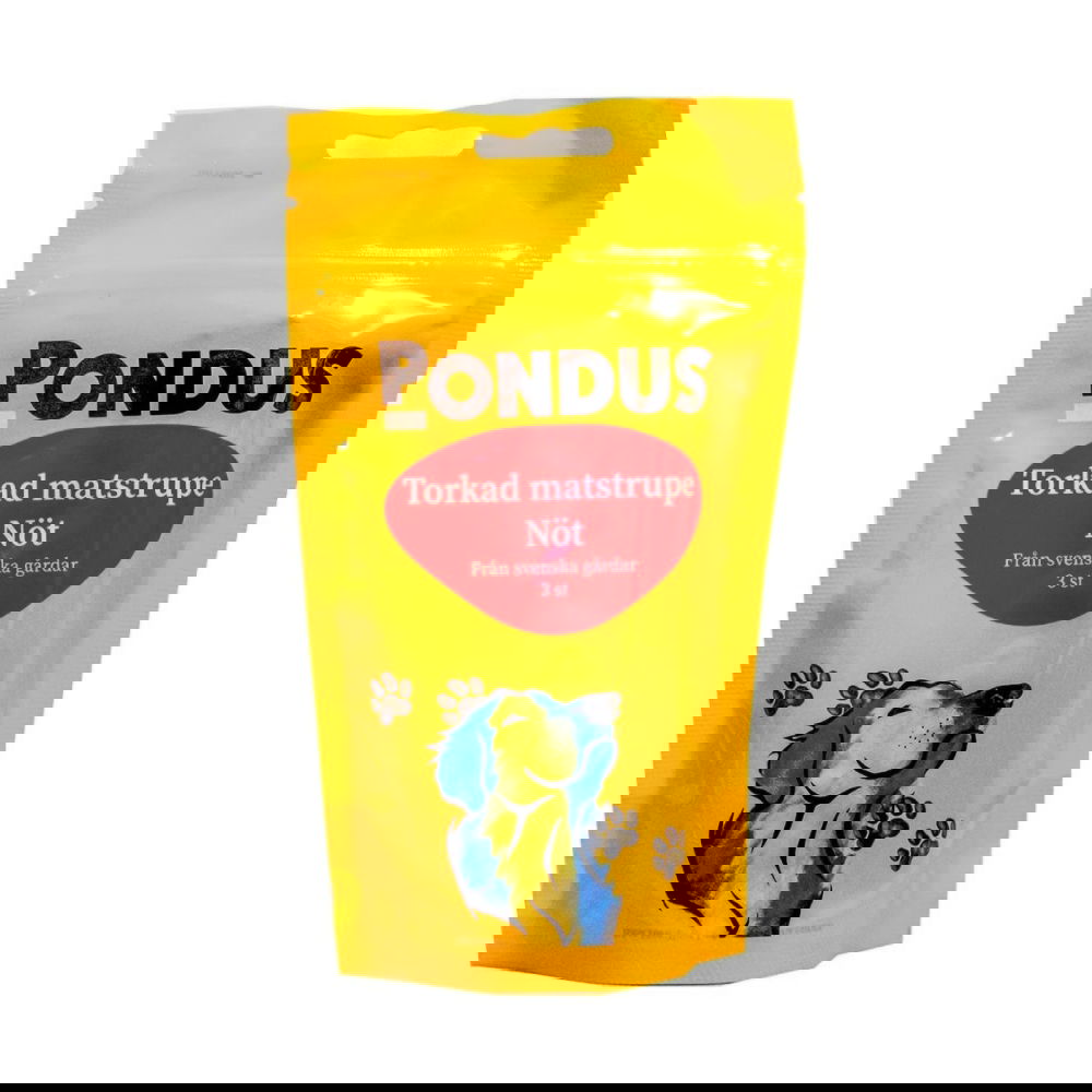Pondus Torkad Matstrupe Nöt 3-pack