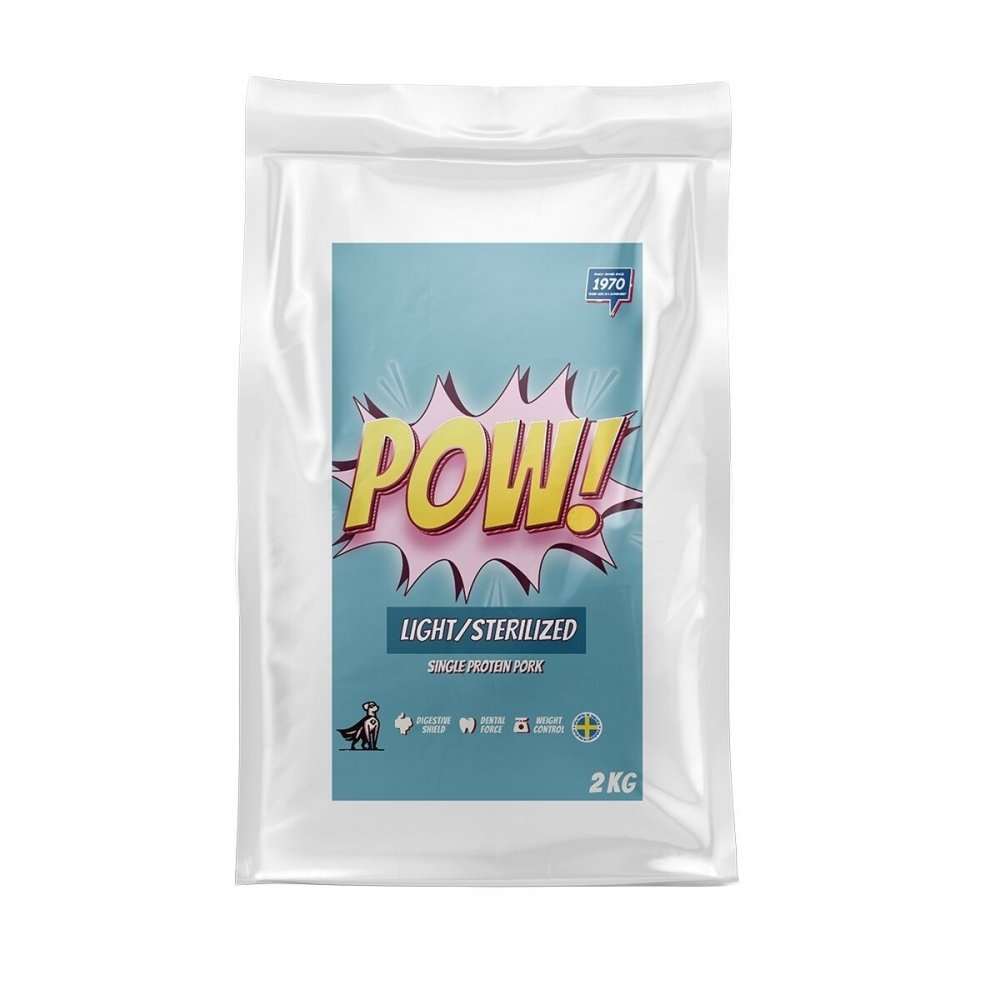 Läs mer om POW! Dog Light/Sterilized (2 kg)