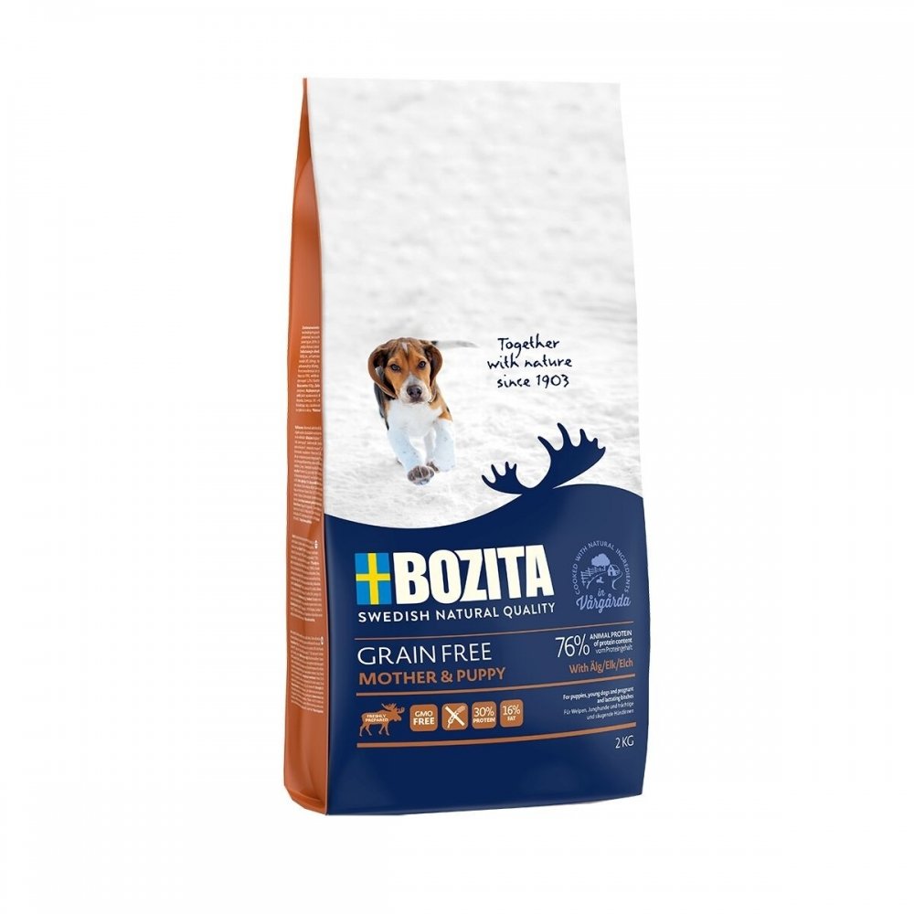 Läs mer om Bozita Grain Free Mother & Puppy Elk (12 kg)