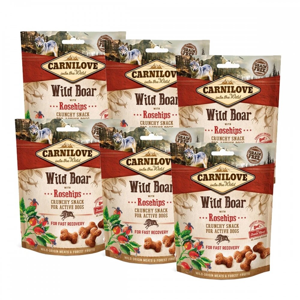 Carnilove Snack crunchy Wild Boar with Rosehips 200 g Köp 6 för 239!