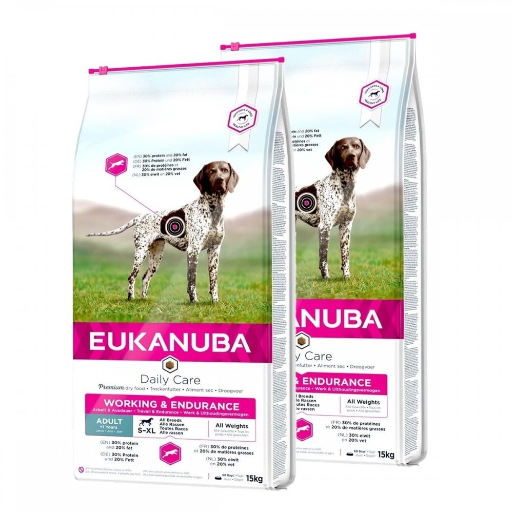 Läs mer om Eukanuba Working & Endurance 2 x 15 kg