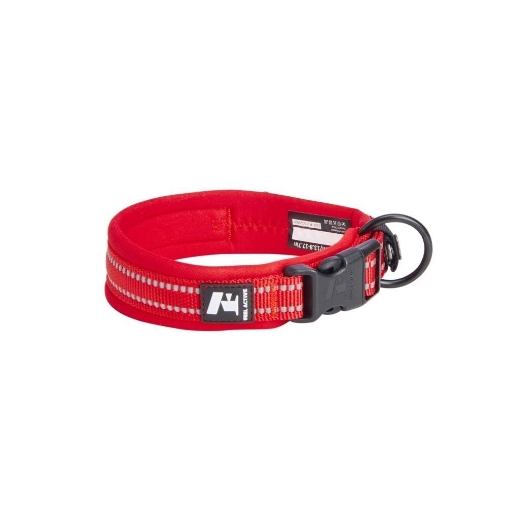 Feel Active Padded Hundhalsband Röd (2,5 x 45-55cm)