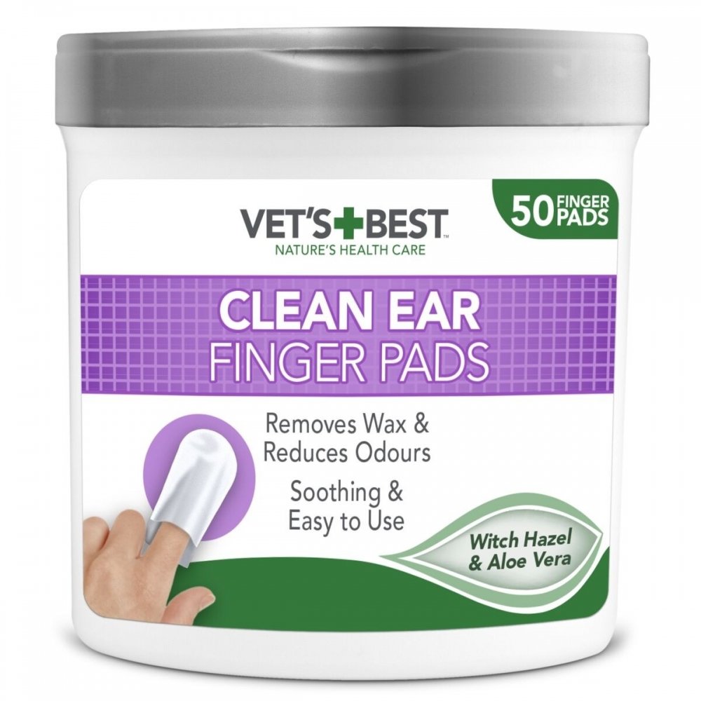 Vet’s Best Clean Ear Finger Pads 50-pack