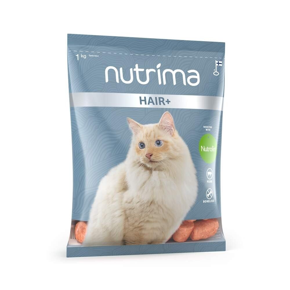 Läs mer om Nutrima Raw Cat Adult Hair+ 1 kg