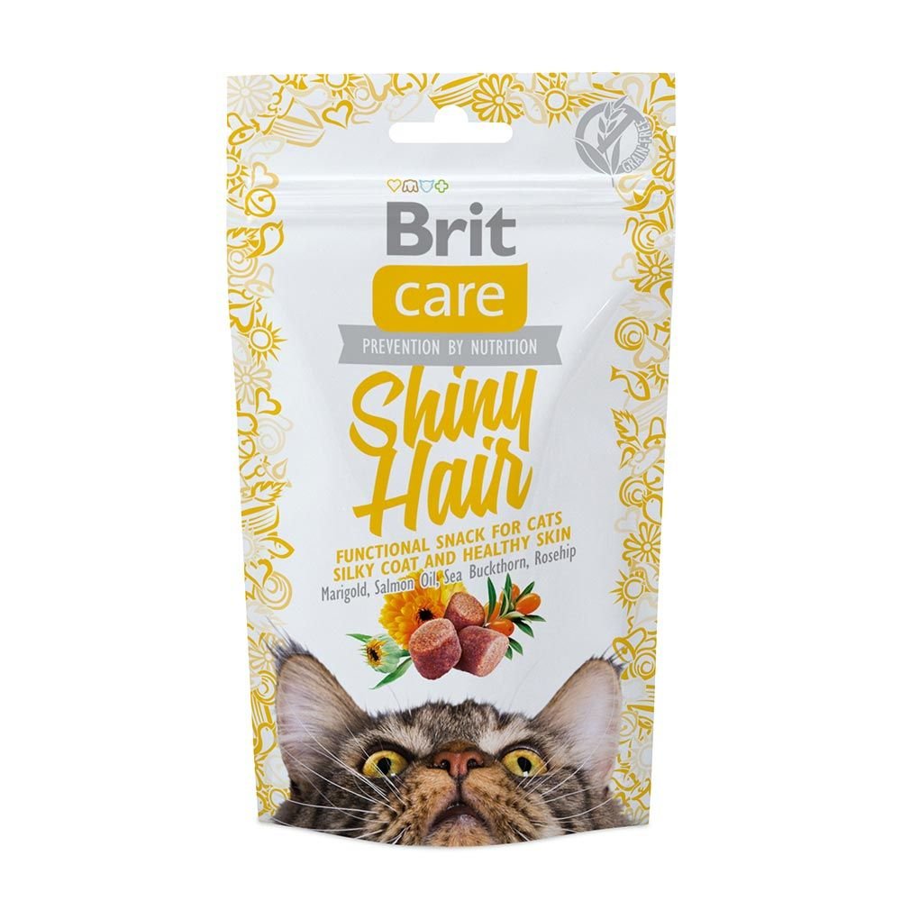 Brit Care Cat Snack Shiny Hair Salmon (50 grammaa)