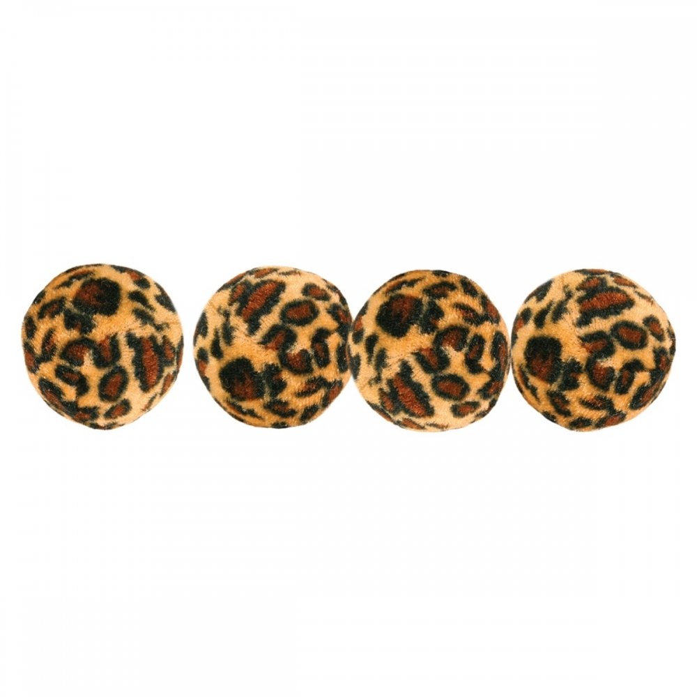 Trixie Leopardbollar 4-pack