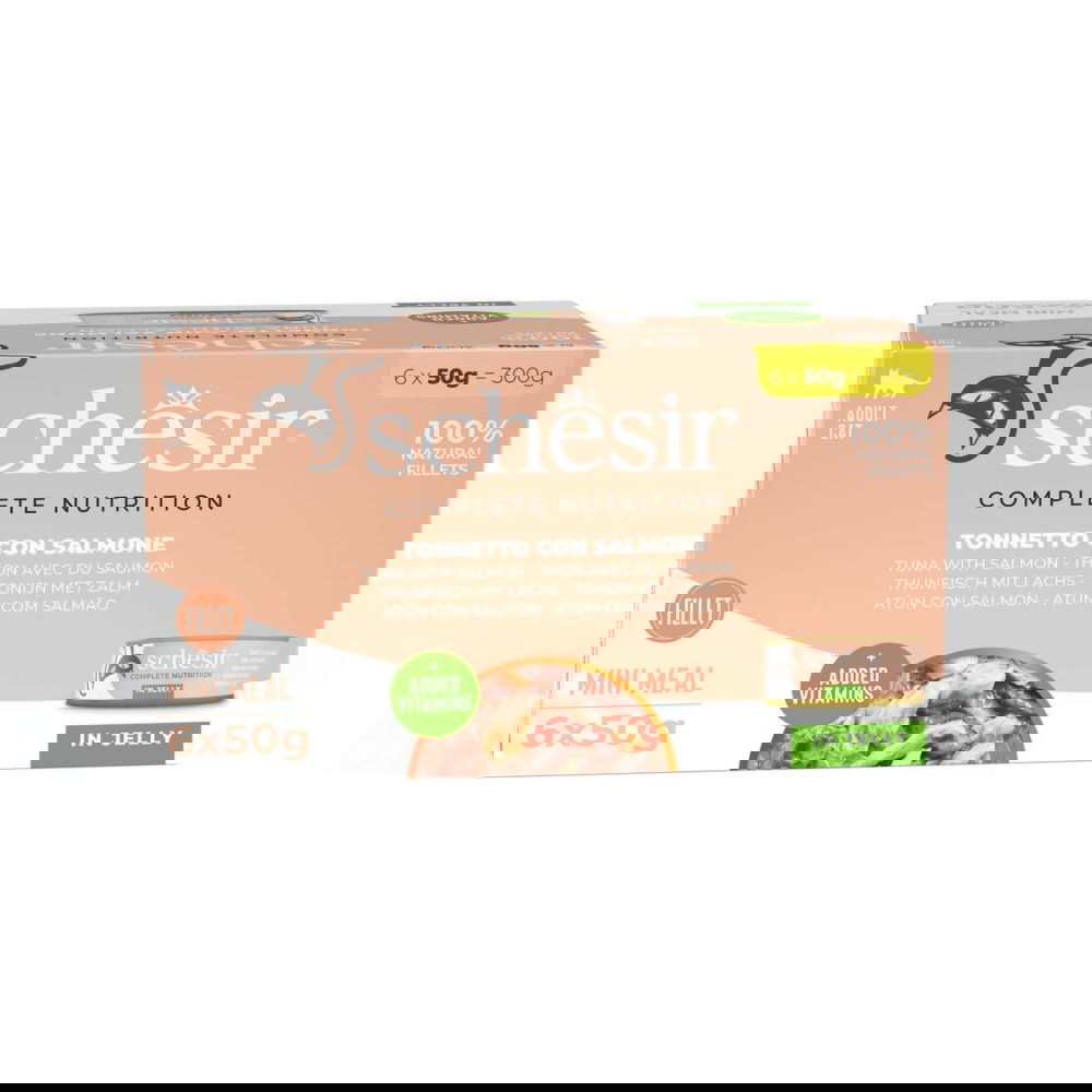 Schesir Blue Deluxe Tuna With Salmon Wholefood/Jelly Multipack