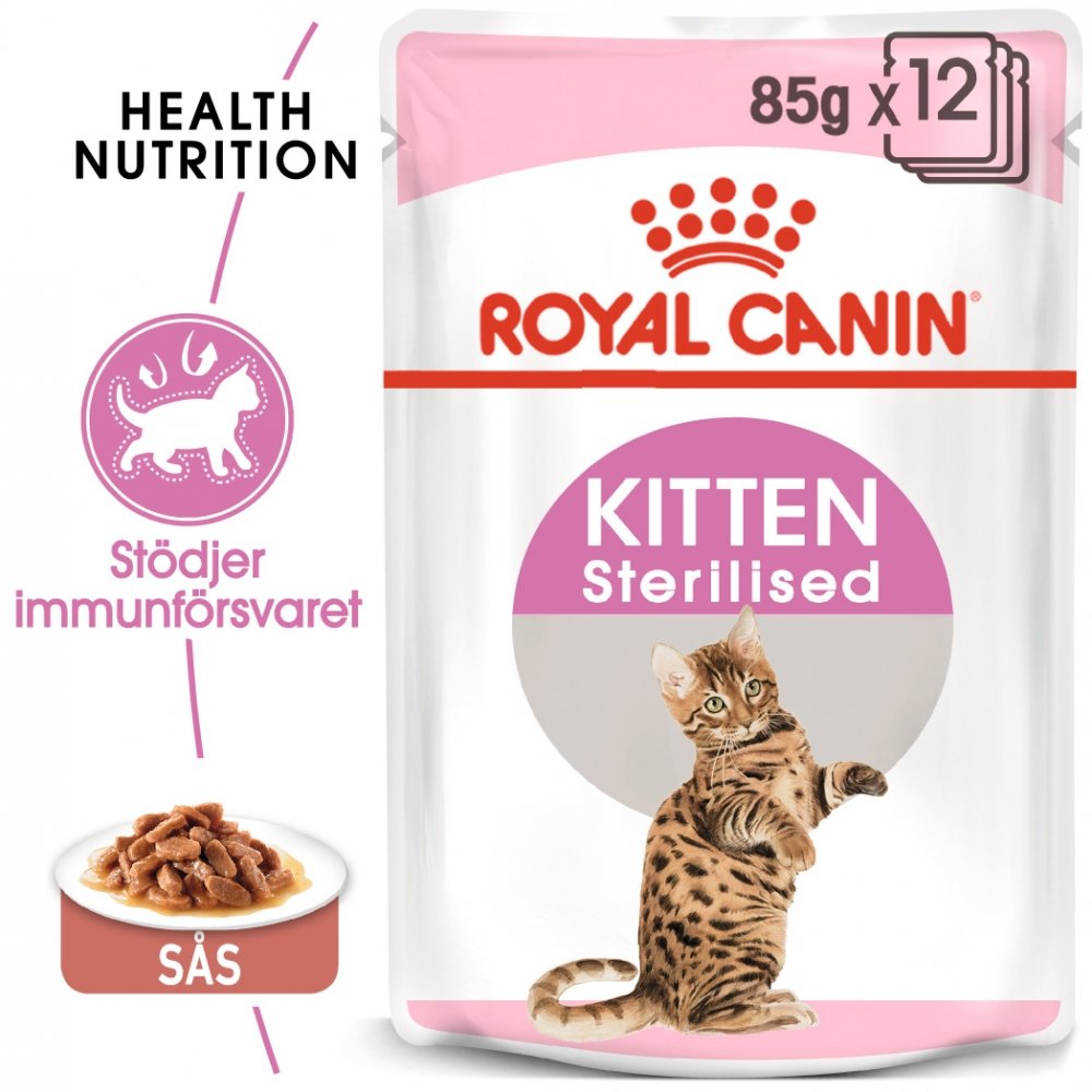 Royal Canin Kitten Sterilised Gravy 12×85 g
