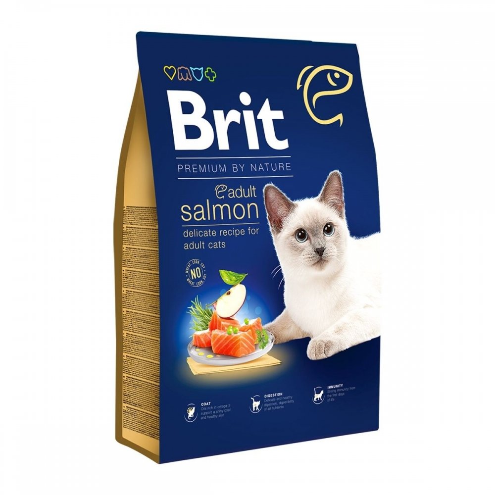 Brit Premium By Nature Cat Adult Salmon (8 kg)