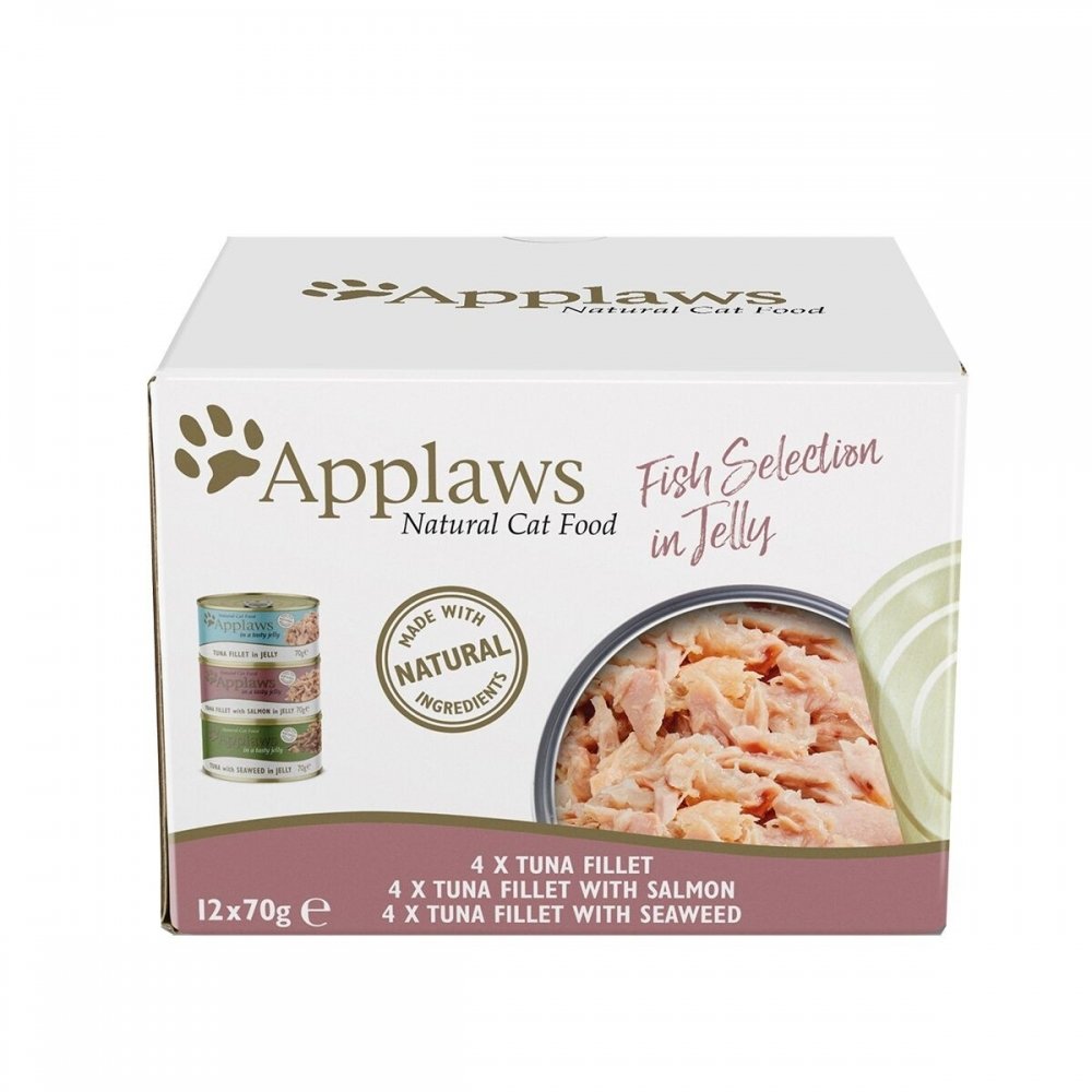 Läs mer om Applaws Selection in Jelly Multipack Fish 12x70 g