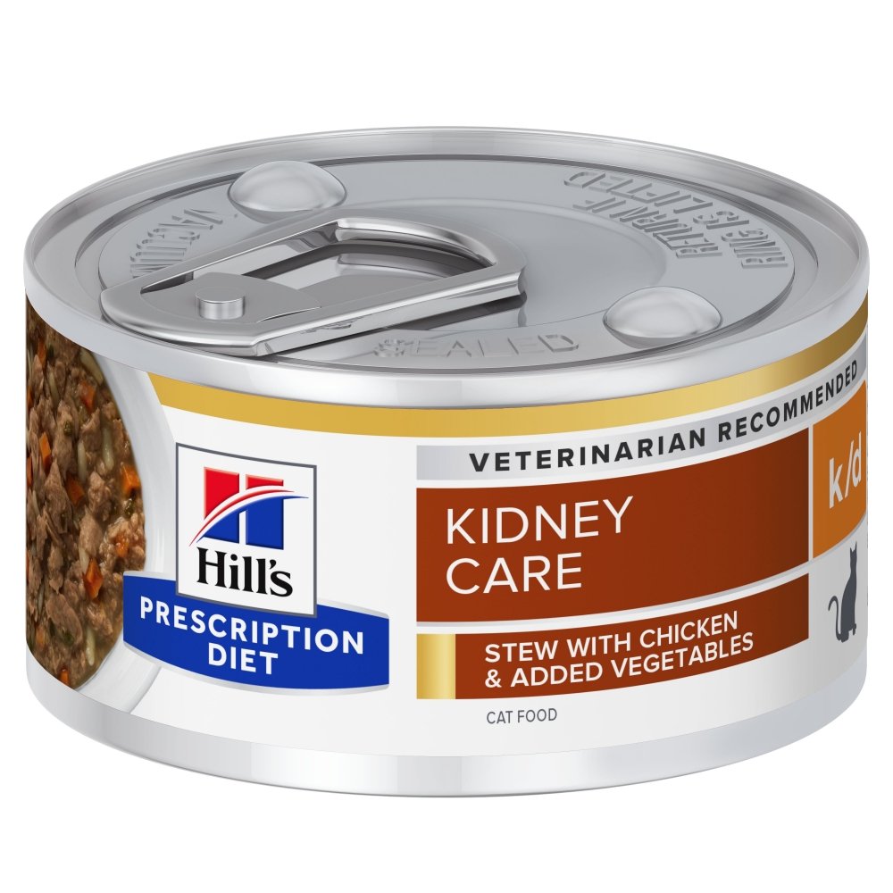 Läs mer om Hills Prescription Diet Feline k/d Kidney Care Stew Chicken & Vegetables 82 g