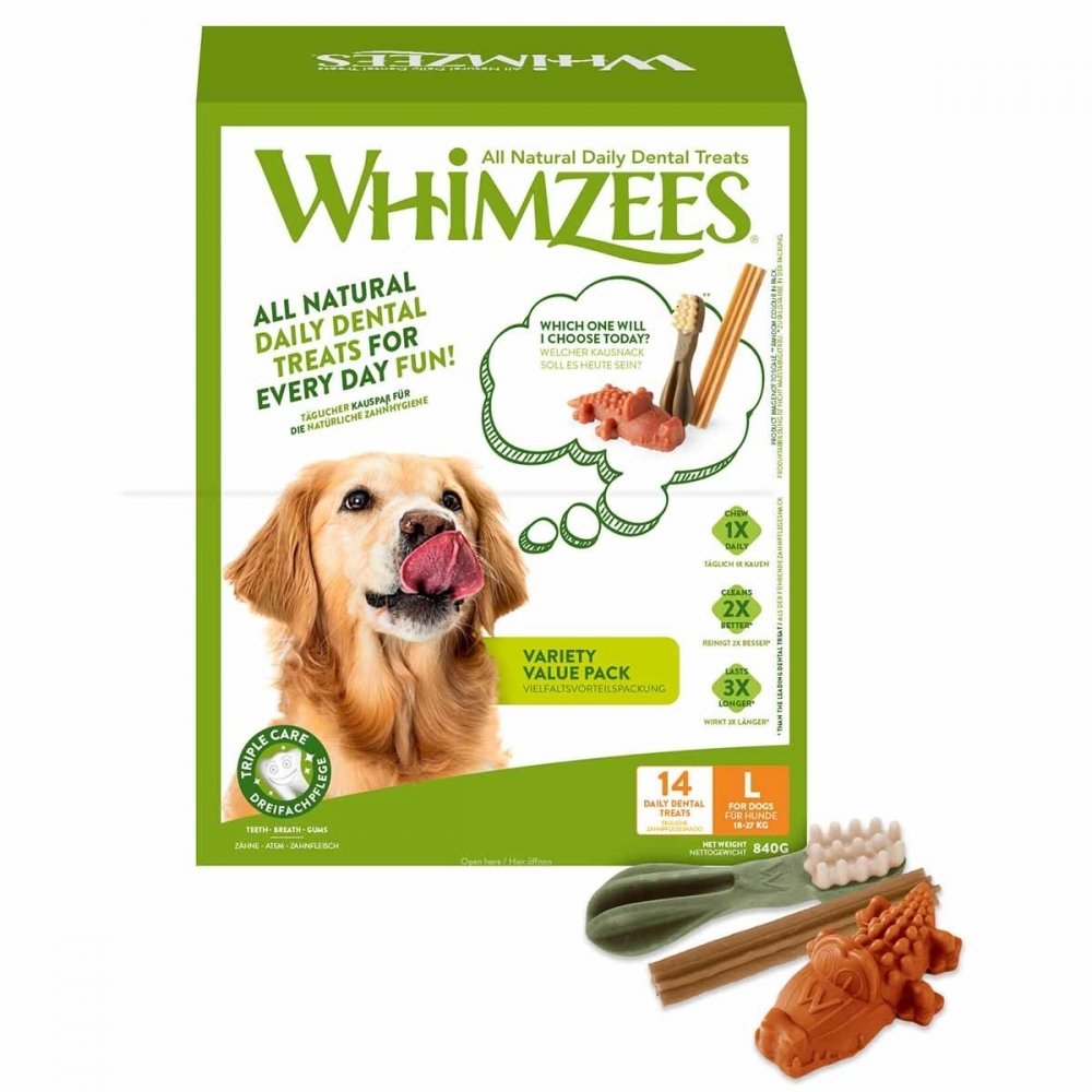 Läs mer om Whimzees Variety Value Box L 14-pack