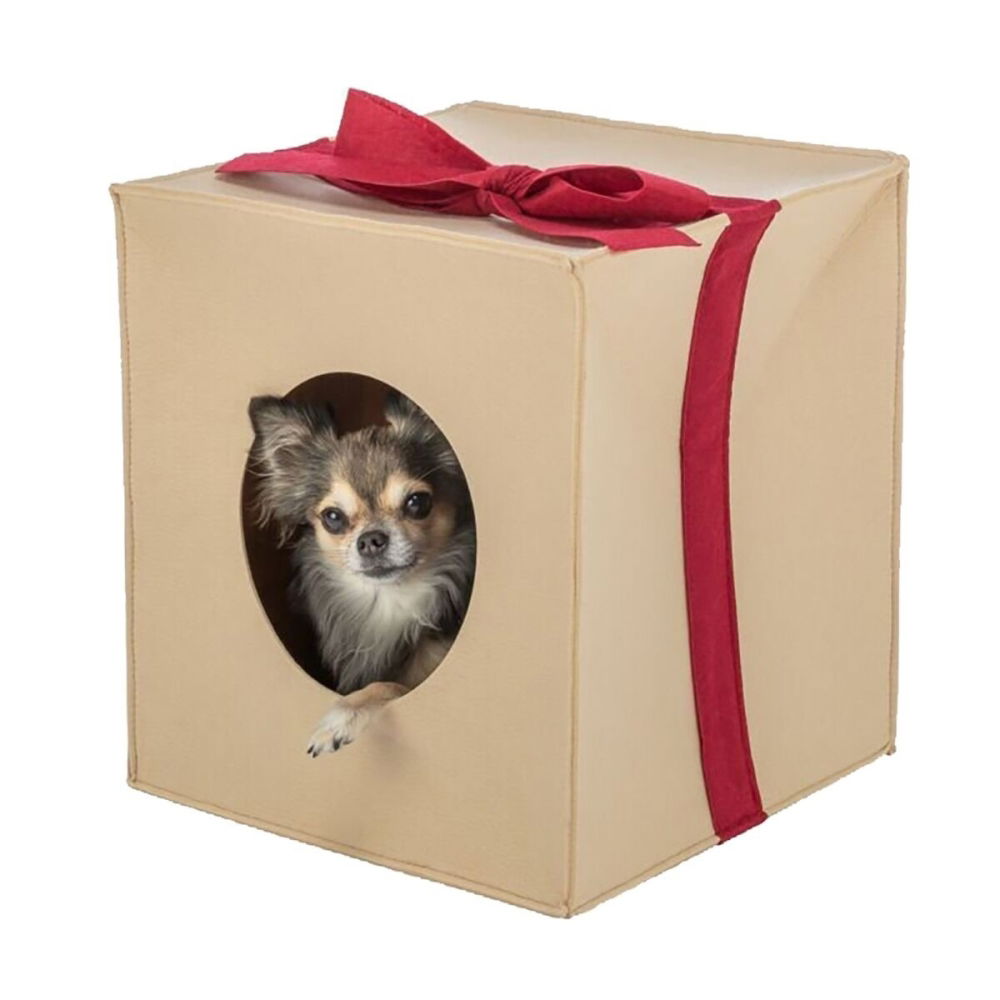 Trixie Xmas Hundkoja/Kattkoja Julklapp i Filt