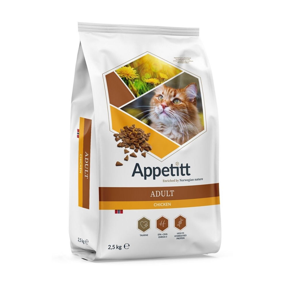 Läs mer om Appetitt Cat Adult Chicken (2,5 kg)