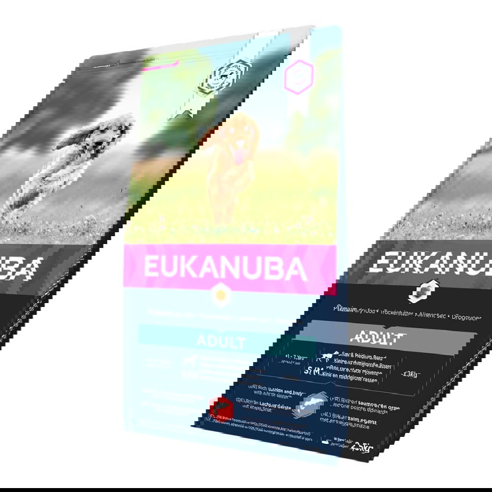 Eukanuba Dog Adult Small & Medium Breed Salmon & Barley (2,5 kg)