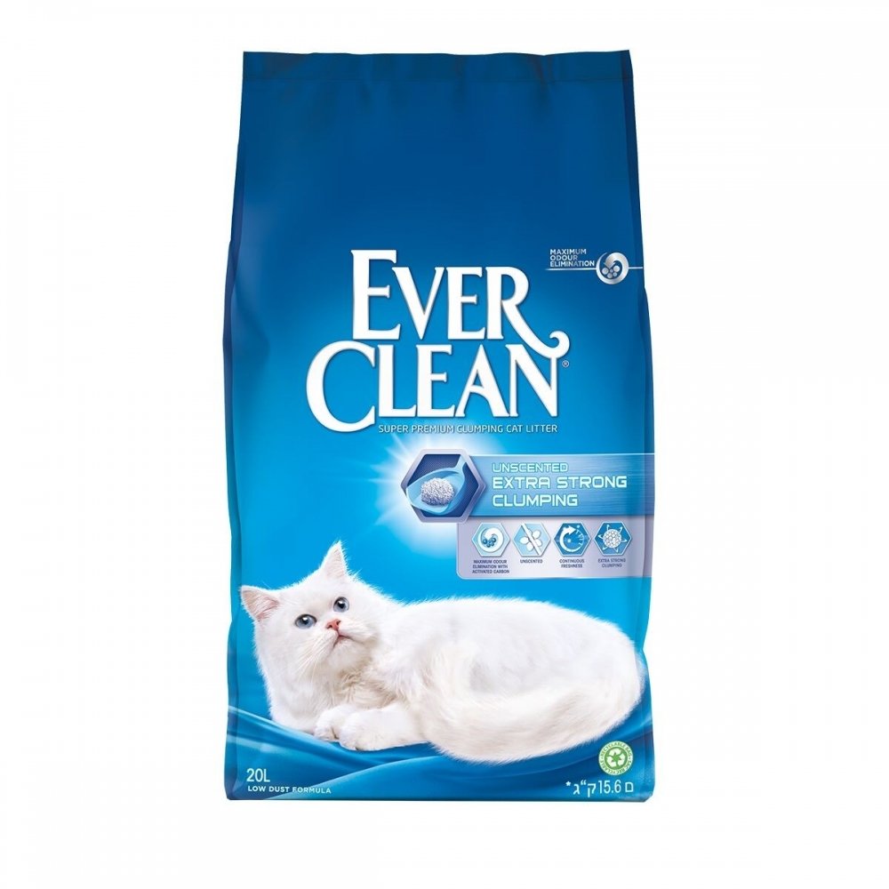 Ever Clean Extra Strong Unscented Kattsand (20 l)