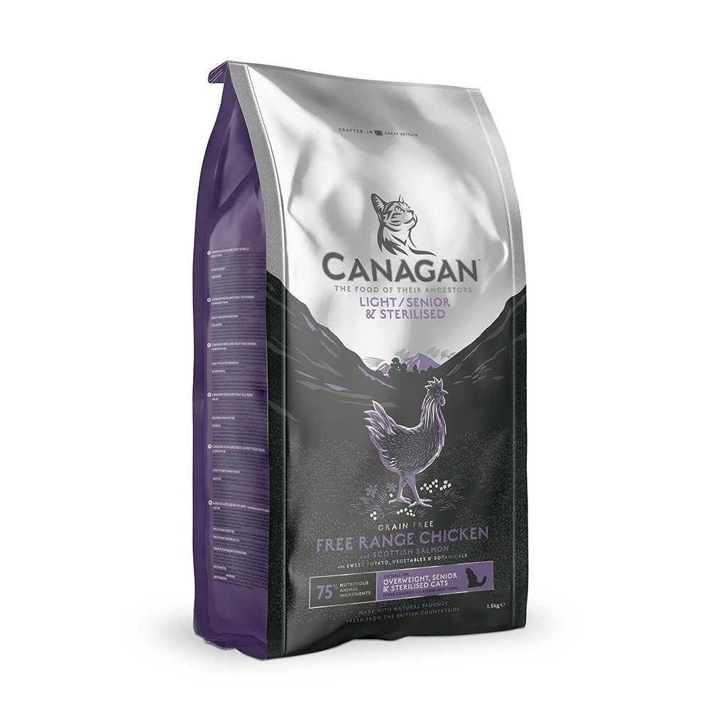 Läs mer om Canagan Cat Light/Senior/Sterilised (4 kg)