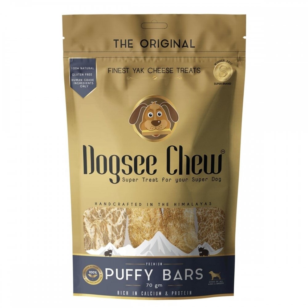 Läs mer om Dogsee Chew Dental Puffy Bars Senior 70 g
