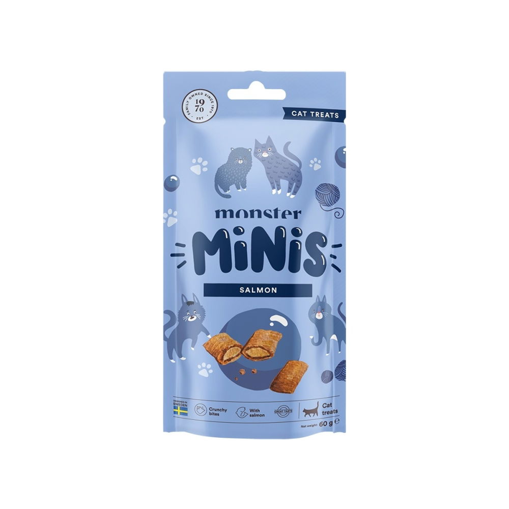 Monster Pet Food Monster Cat Minis Kattgodis Lax 60 g