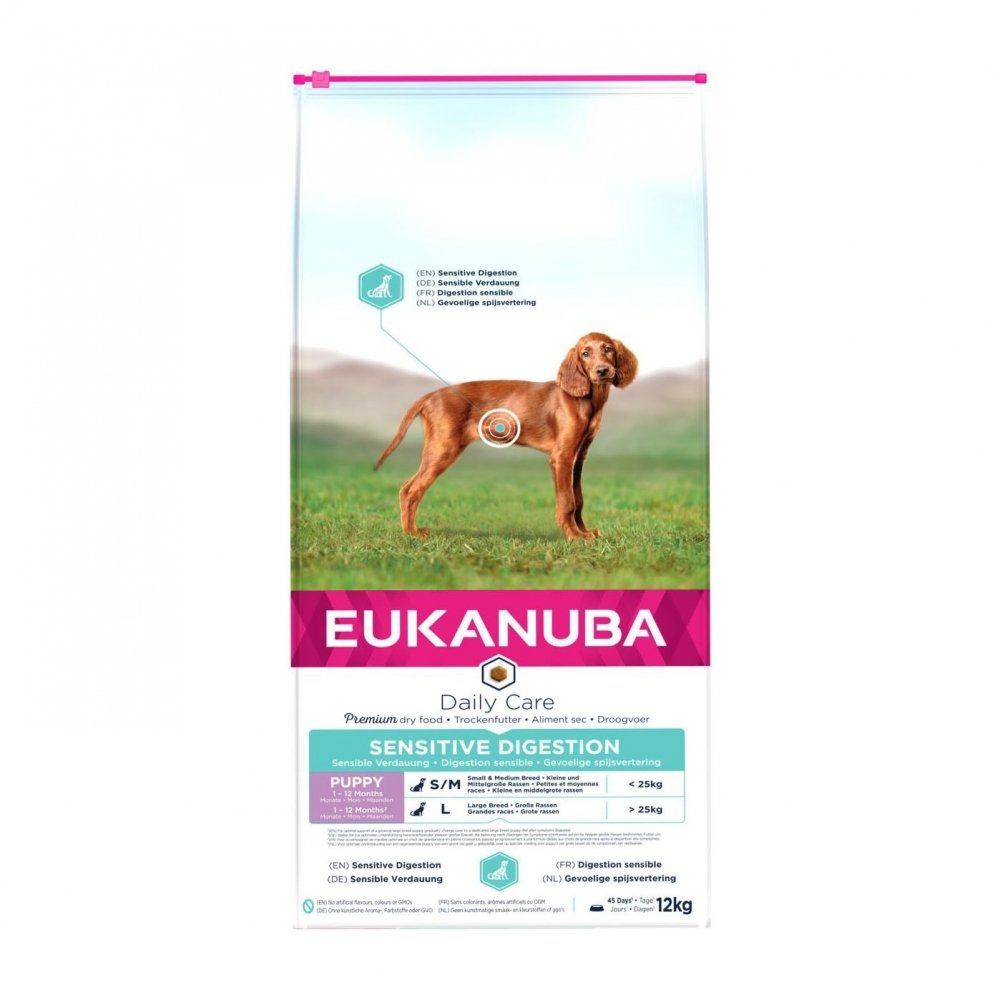 Läs mer om Eukanuba Daily Care Puppy Sensitive Digestion (12 kg)
