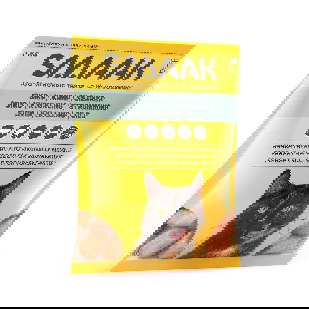  - Bäst i TestSMAAK Raw Cat Adult Complete Gris, Kyckling & Strömming 1 kg