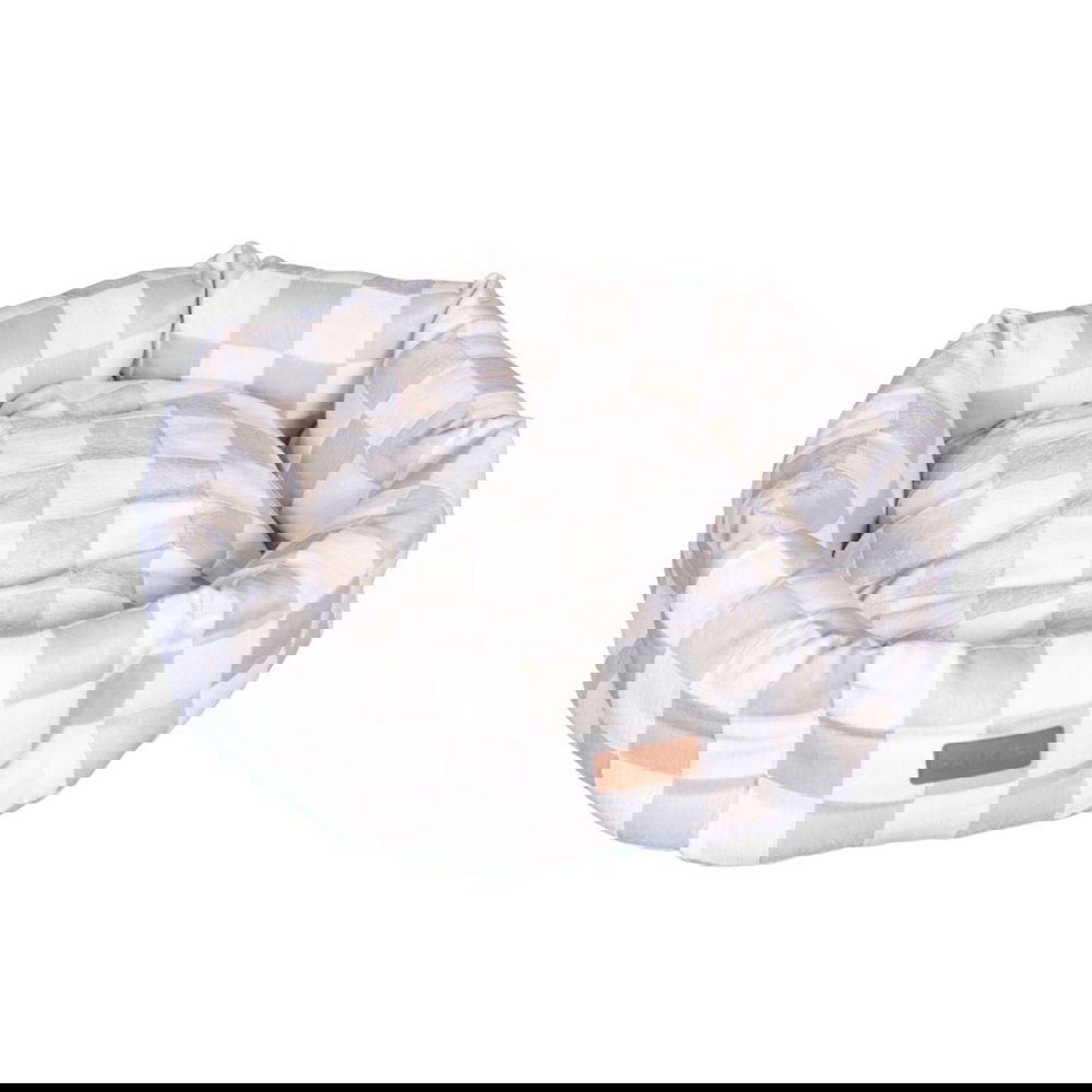 PAIKKA Check Hundbädd Rutig Beige (M)