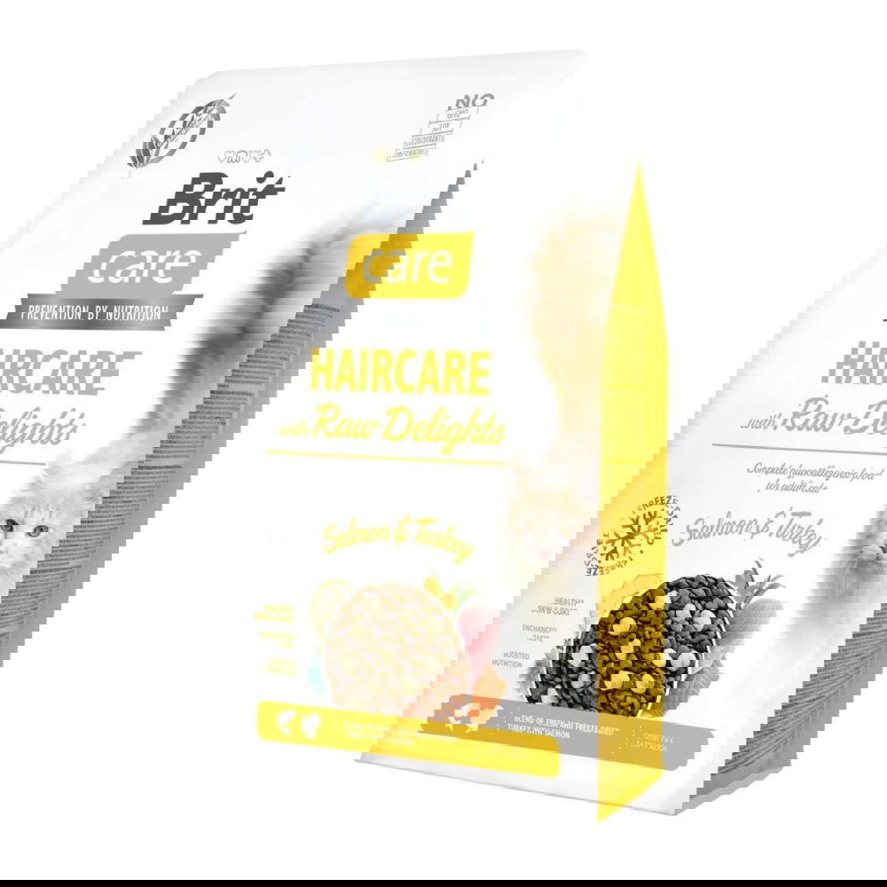 Brit Care Cat Haircare with Raw Delights 2 kg