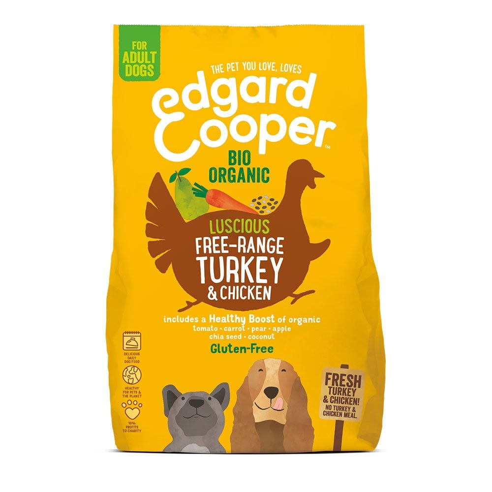 Läs mer om Edgard & Cooper Dog Ekologisk Kalkon & Kyckling (7 kg)