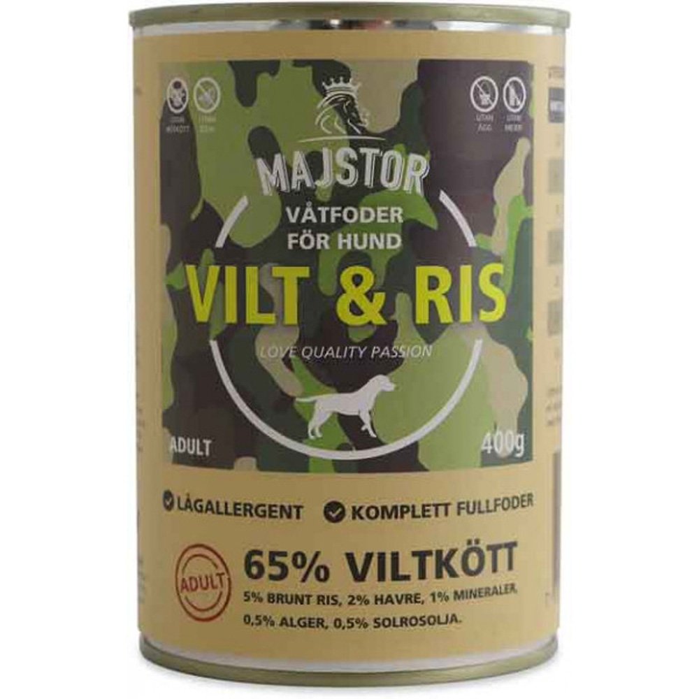 Läs mer om Majstor Vilt & Ris Våtfoder 400 g